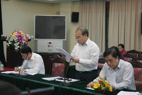 Thứ trưởng Bộ GD&ĐT Nguyễn Vinh Hiển trình bày về Chiến lược phát triển giáo dục 2011 - 2020